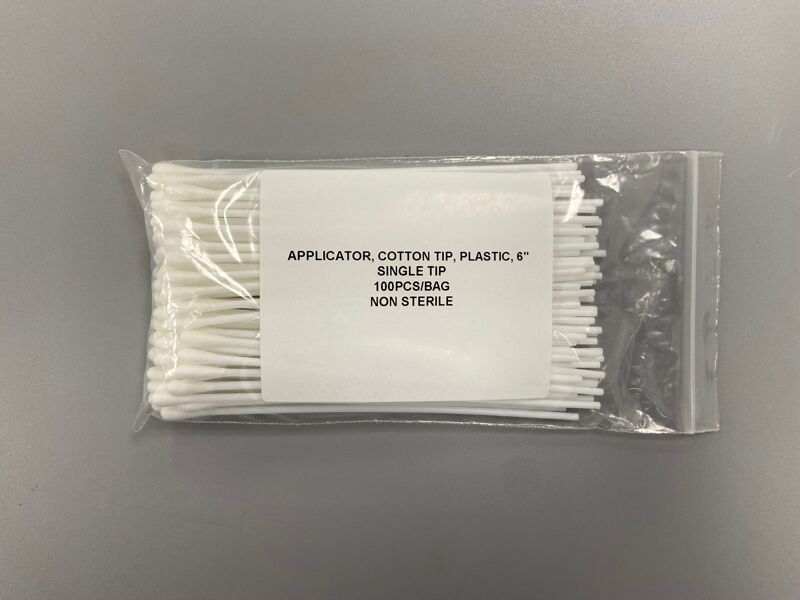 綿棒プラスチック アプリケーター 6 インチ非滅菌